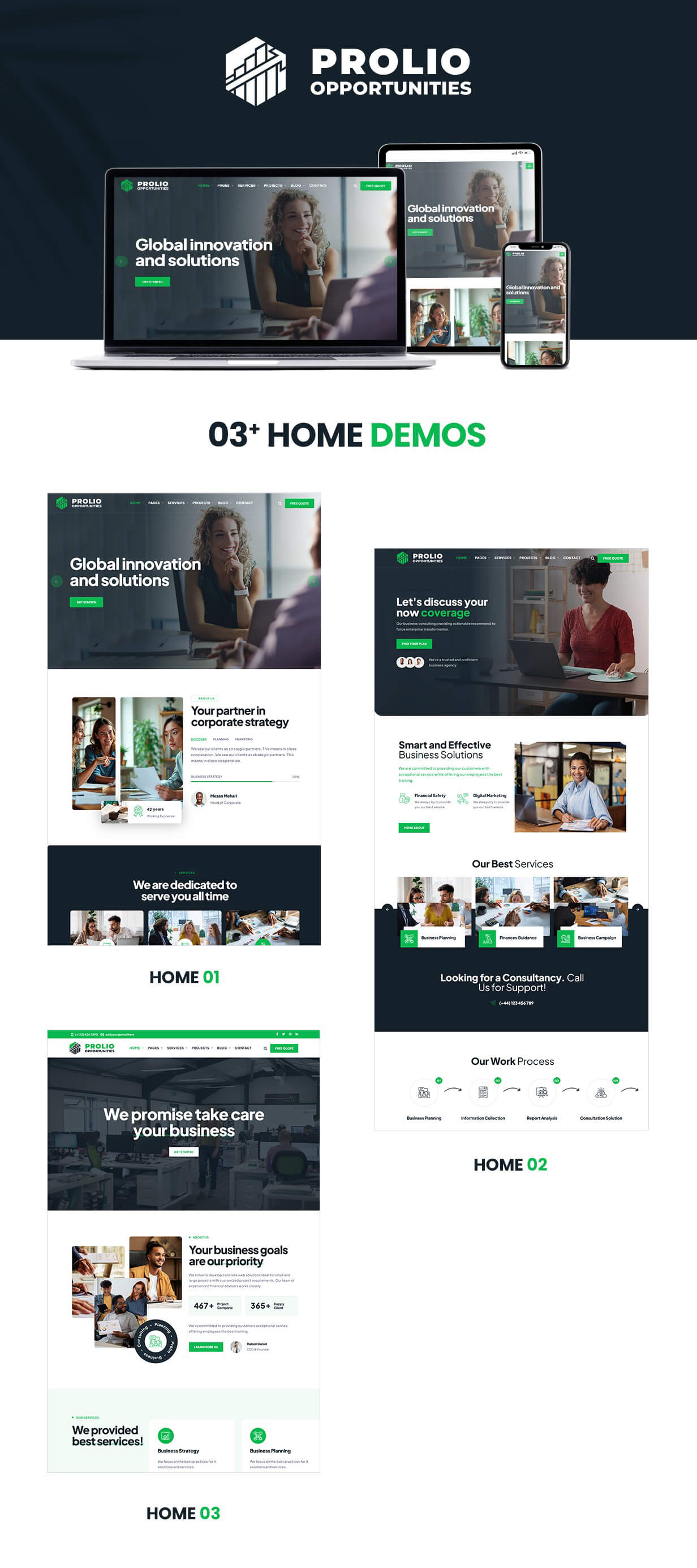 Prolio - Business Consulting WordPress Theme